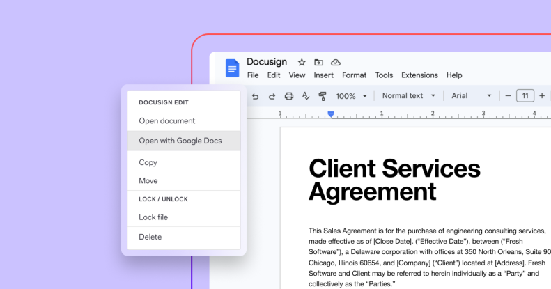 Google Docs for CLM screenshot